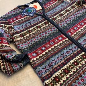 NWT Wool blend zipper cardigan